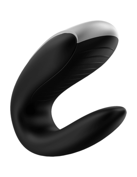 SATISFYER – DVIGUBAS „FUN PARTNER“ VIBRATORIUS JUODAS