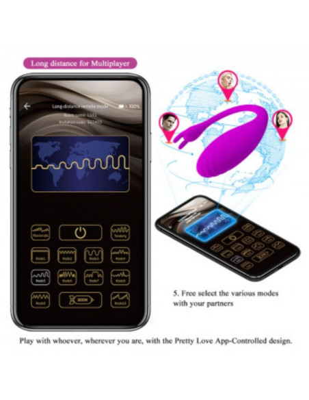 PRETTY LOVE – nemokama masažuoklio programėlė „Catalina“, alyvinė spalva