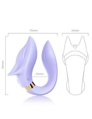 ARMONY - FOX VIBRATOR FOR COUPLES REMOTE CONTROL PURPLE