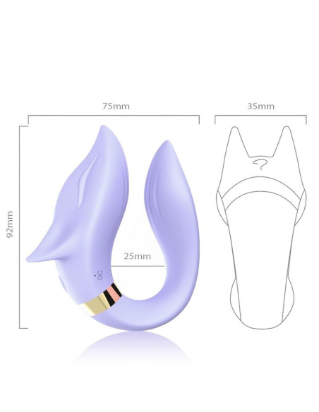 ARMONY - FOX VIBRATOR FOR COUPLES REMOTE CONTROL PURPLE