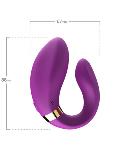 ARMONY - PUSĖMENIO VIBRATORIUS POROMS SU NUOTOLINIU VALDYMU, VIOLETINIS