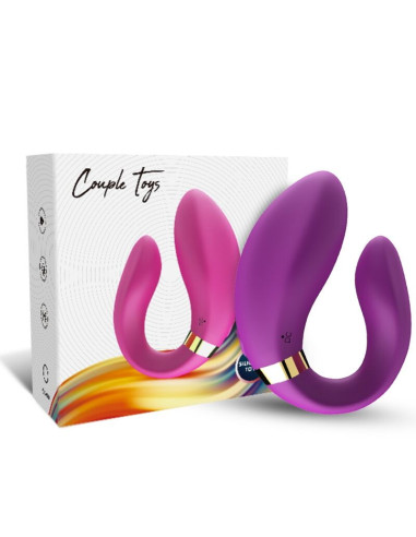 ARMONY - CRESCENT VIBRATOR FOR COUPLES REMOTE CONTROL PURPLE