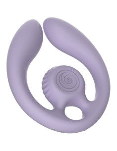 SNAIL VIBE - GIZI DUO POROMS STIMULIATORIUS SU NUOTOLINIU VALDYMU ALYVINĖS SPALVOS
