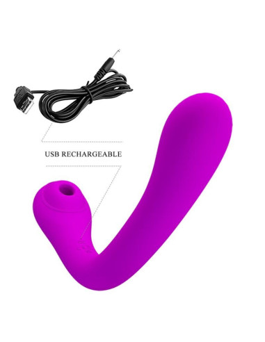 PRETTY LOVE - ALEX LILAC VIBRATOR AND CLITORAL SUCKER