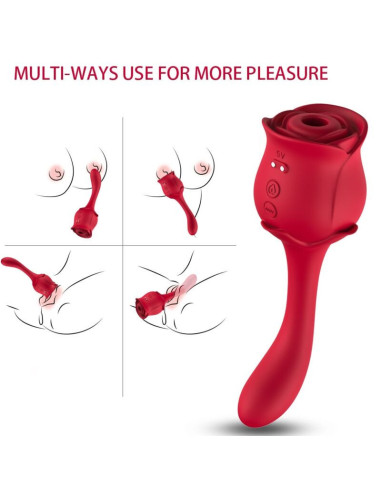 ARMONY - ROSELOVER CLITORIS SUCTION and STIMULATOR RED