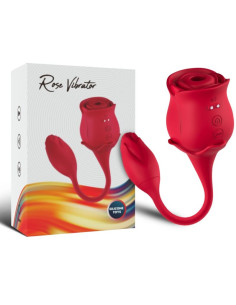 ARMONY - ROŽINIS KLITORIO ČIULPTUVAS IR VIBRATORIUS STIPRUS 10 REŽIMŲ, RAUDONAS