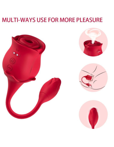 ARMONY - PINK CLITORIS SUCKER and VIBRATOR 10 MODES RED