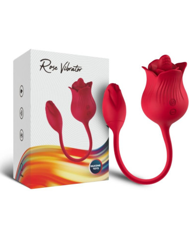 ARMONY - PINK CLITORIS STIMULATOR VIBRATOR WITH TAIL 10 MODES RED