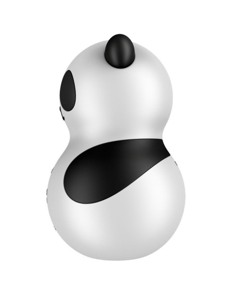 SATISFYER - KIŠENINIS PANDA STIMULIATORIUS IR VIBRATORIUS JUODA IR BALTA SPALVA