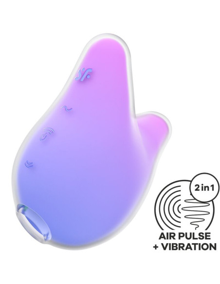 SATISFYER - UNDINĖS VIBRAVIMO STIMULIATORIUS IR VIBRATORIUS VIOLETINIS IR ROŽINIS