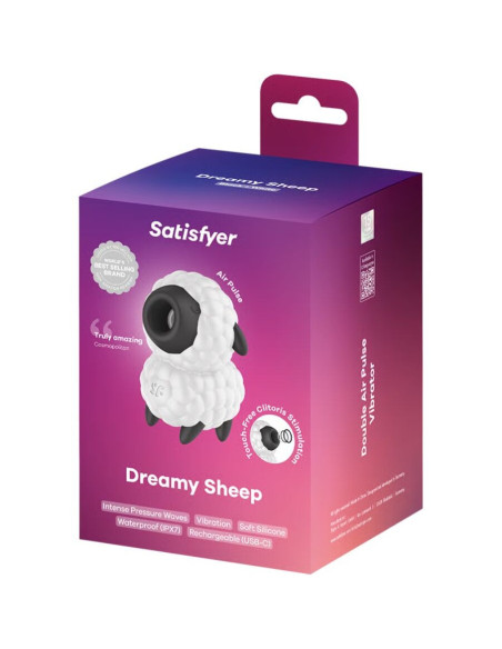 SATISFYER - DREAMY SHEEP VIBRATOR and AIR PULSE STIMULATOR
