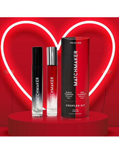 EYE OF LOVE – MATCHMAKER FEROMONŲ 2 DALIŲ RINKINYS POROMS, PRITRAUKIANTIS JĄ IR JĮ, 20 ML
