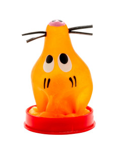 CONDOMERIE - HANDPAINTED NOVELTY CONDOMS FOX GLUED 2