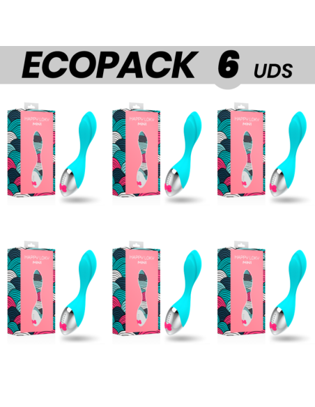 ECOPACK 6 UNITS - HAPPY LOKY MINI FUN VIBRATOR