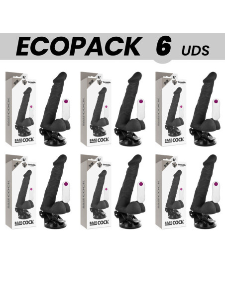 ECOPACK 6 VIENETAI - BASECOCK REALISTINIS LANKSTUS NUOTOLINIO VALDYMO PULTAS JUODAS 20 CM - O - 4,5 CM