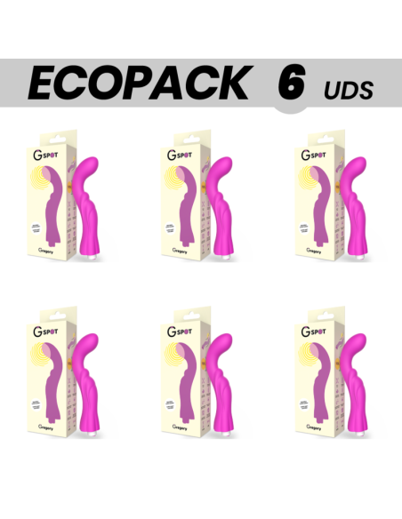 ECOPACK 6 VIENETŲ - G-SPOT GREGORY VIBRATORIUS VIOLETINIS