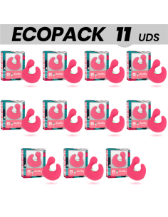 ECOPACK 11 VIENETŲ - ĮKRAUNAMASIS SILIKONINIS STIMULIATORIUS HAPPY LOKY SU PIRŠTUKU „DUCKYMANIA“