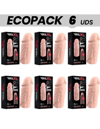 ECOPACK 6 UNITS - VIRILXL LIQUID SILICONE V3 NATURAL PENIS EXTENSION