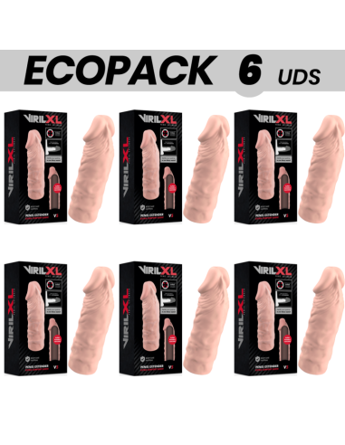 ECOPACK 6 VIENETAI - VIRILXL SKYSTO SILIKONINIO V5 NATŪRALUS VARPOS PLĖVĖLIS