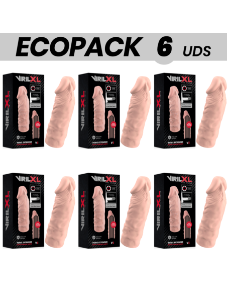 ECOPACK 6 UNITS - VIRILXL LIQUID SILICONE V5 NATURAL PENIS EXTENSION
