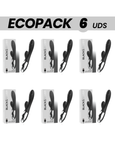 ECOPACK 6 VIENETAI - BLACKandSILVER KALEB STIMULIATORIUS VIBRACIJOS