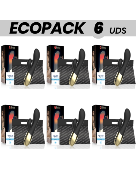 ECOPACK 6 UNITS - IBIZA HEATING RABBIT VIBRATOR