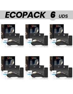 ECOPACK 6 VIENETAI - IBIZA SILIKONINIS KELNAITĖS VIBRATORIUS NUOTOLINIO VALDYMO VALDYMAS