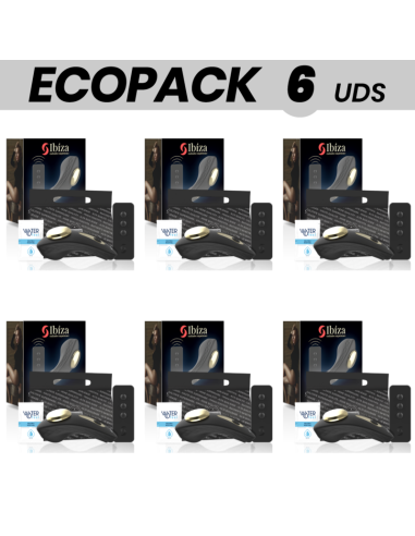 ECOPACK 6 VIENETAI - IBIZA SILIKONINIS KELNAITĖS VIBRATORIUS NUOTOLINIO VALDYMO VALDYMAS
