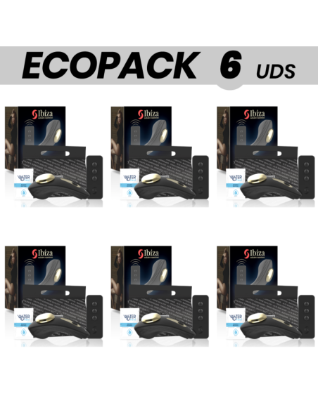 ECOPACK 6 UNITS - IBIZA SILICONE PANTIE VIBRATOR REMOTE CONTROL