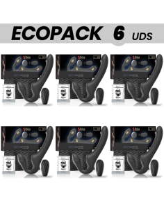 ECOPACK 6 VIENETŲ - IBIZA VIBRATORIUS BE PĖDSAKŲ SU NUOTOLINIO VALDYMO MYGTUKU