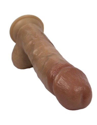 SILEXD - MODEL 2REAL SKIN SUPER REALISTIC PENIS THERMO REACTIVE 21 CM PREMIUM SILEXPAN BROWN