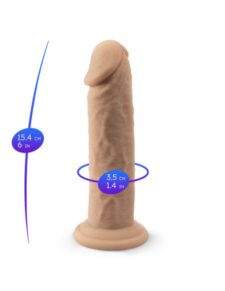 SILEXD - REALISTIC PENIS MODEL 2 PREMIUM THERMOREACTIVE SILICONE 15.4 CM
