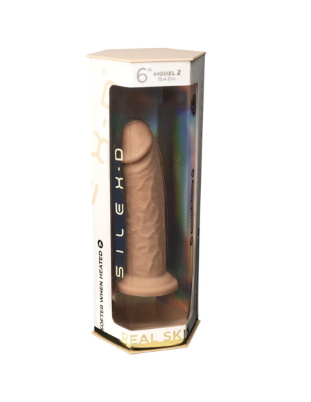SILEXD - REALISTIC PENIS MODEL 2 PREMIUM THERMOREACTIVE SILICONE 15.4 CM