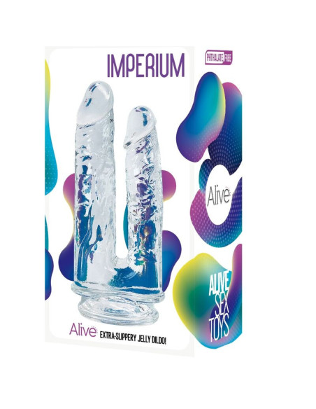 ALIVE - IMPERIUM DVIGUBAS REALISTINIS PERSKAIDRUS PENIS 12-14 CM