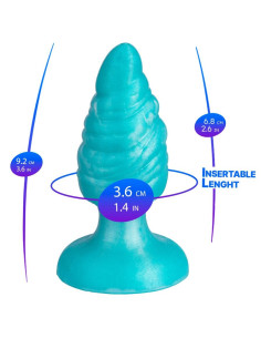 SILEXD - MELTY ANAL PLUG FANTASY LIQUID SILICONE THERMOREACTIVE CELESTIAL BLUE 9.2 CM