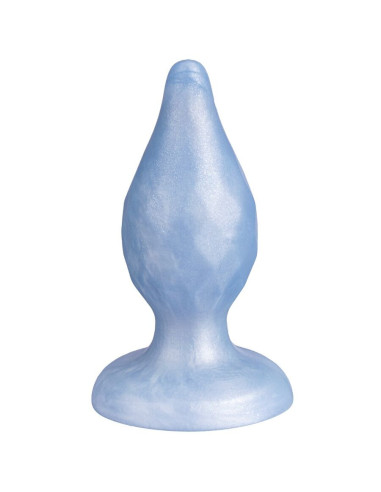 SILEXD - DIAMOND ANAL PLUG FANTASY LIQUID SILICONE THERMOREACTIVE PEARL BLUE 9.2 CM