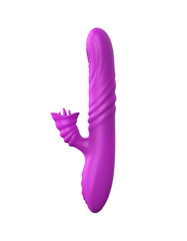 ARMONY - ANGELIA MULTIFUNCTION VIBRATOR WITH STIMULATING TONGUE VIOLET HEAT EFFECT