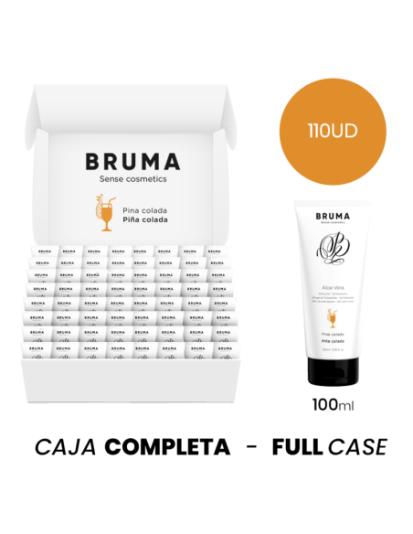 MOQ 110 - BRUMA ALOE VERA SLIDING GEL PINA COLADA FLAVOR - 100 ML