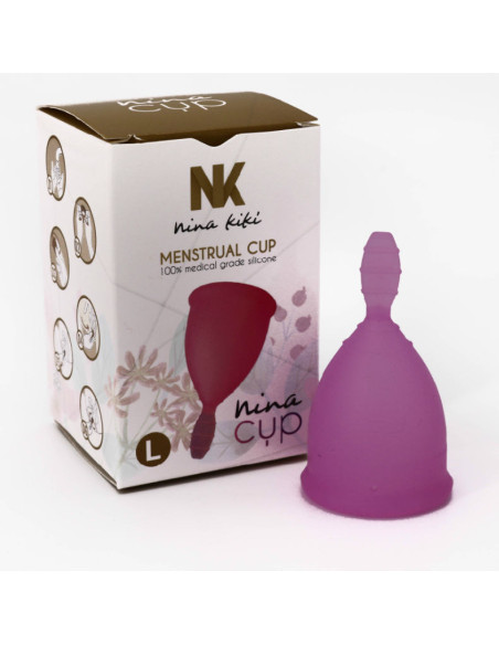 NINA KIKÍ - MENSTRUACINĖ TAURELĖ VIOLETINĖ L DYDŽIO 6 1 NEMOKAMAI