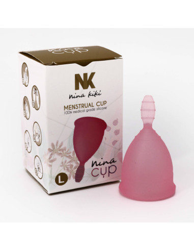 NINA KIKÍ - ROŽINIS MENSTRUACINĖ TAURELĖ, L DYDIS, 1 NEMOKAMAI