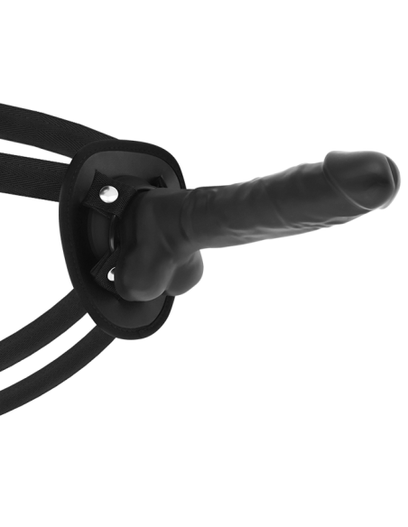 COCK MILLER - HARNESS SILICONE DENSITY ARTICULABLE COCKSIL BLACK 18 CM
