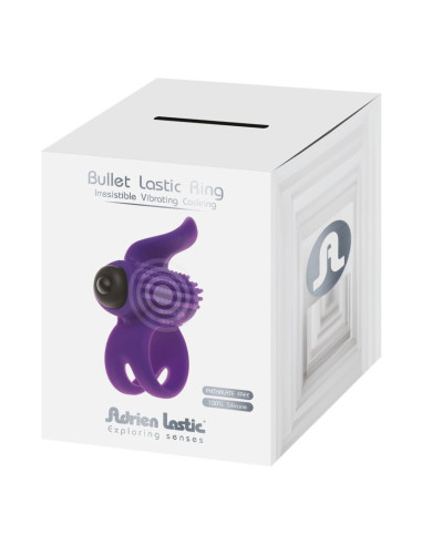 ADRIEN LASTIC - BULLET LASTIC VIOLETINIS VIBRAVIATORIAUS ŽIEDAS