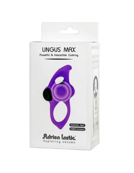 ADRIEN LASTIC - LINGUS MAX VIOLETINIS VIBRAVIATORIAUS ŽIEDAS