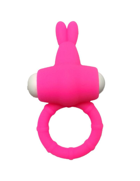 ARMONY - MS BUNNY VIBRACINIS ŽIEDAS SILIKONINIS ROŽINIS
