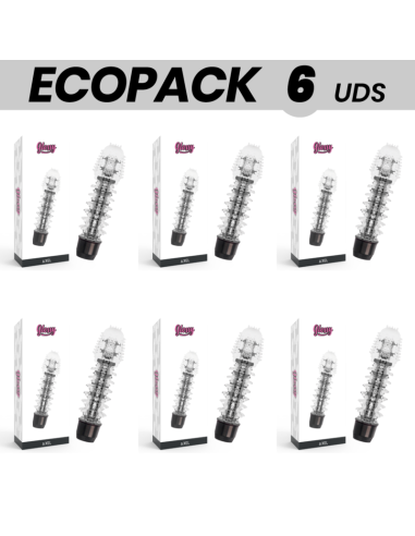 ECOPACK 6 UNITS - GLOSSY AXEL VIBRATOR BLACK