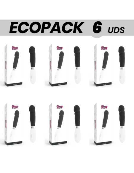 ECOPACK 6 UNITS - GLOSSY PAUL VIBRATOR BLACK