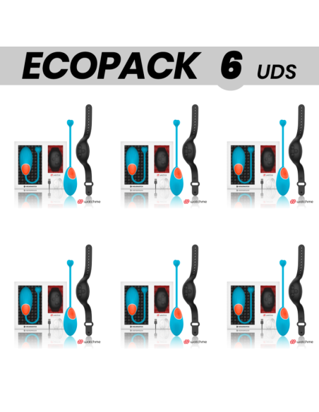 ECOPACK 6 UNITS - WEARWATCH EGG REMOTE CONTROL TECHNOLOGY WATCHME BLUE - JET