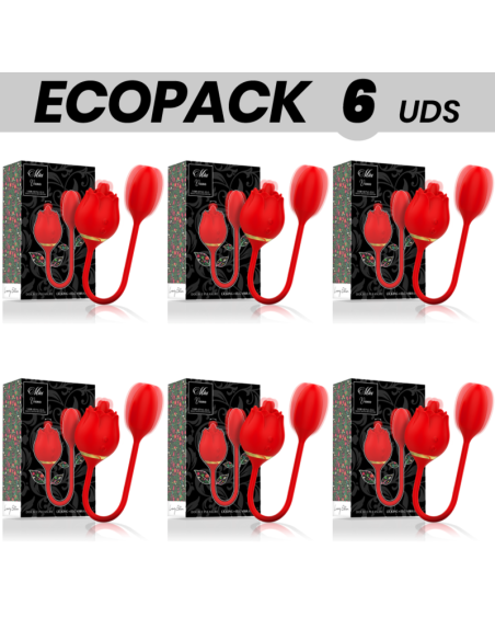 ECOPACK 6 VIENETAI - MIA VIENNA DVIGUBAS MALONUMAS LAŽIANTIS VIBRUOJAMAS KIAUŠINIS