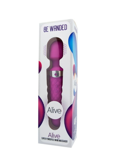 ALIVE - BE WANDED VIBRATORIUS MASAŽUOJAMASIS ĮRANGA VIOLETINIS