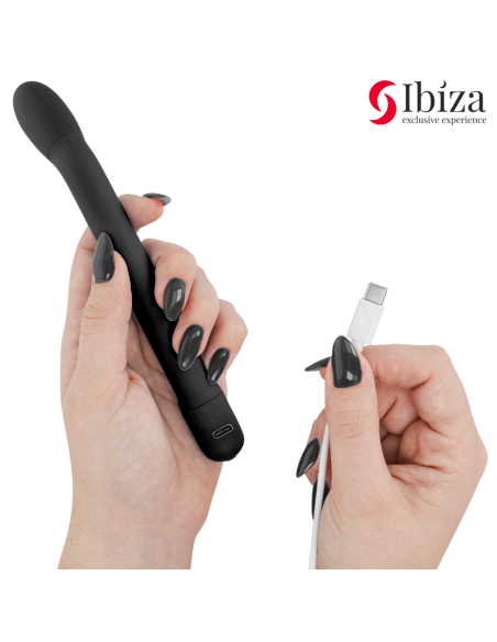 IBIZA - BLACK G-SPOT VIBRATOR WITH VIBRATION
